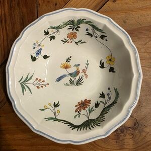 Gien France Birds of Paradise Soup Bowl